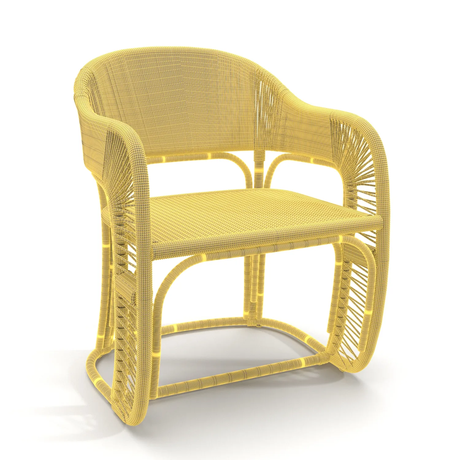 Glen Ellen Indoor Outdoor Armchair PBR 3D Model_07